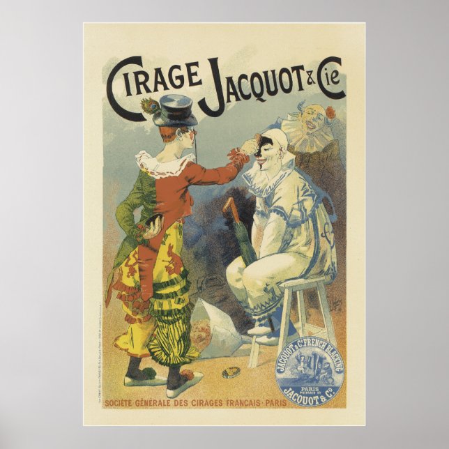 Vintage French Posters - Palhaços Circus (Frente)