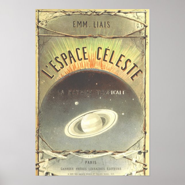 Vintage French Space Poster (Frente)