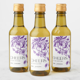 Vintage French Toile Floral Chá de panela Cheers