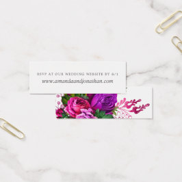 Vintage Fuchsia e Purple Shabby Wedding RSVP