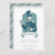 Vintage Gentleman | Cartão de Padrinho de casament (Frente/Verso)