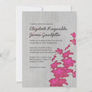 Vintage Gladiolas Convites de Casamento
