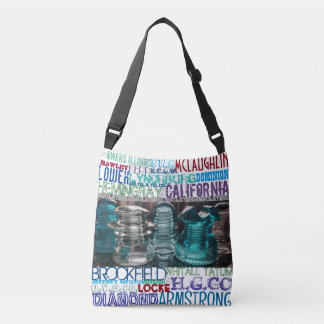 Vintage GLASS INSULATORS Collectors Bolsa