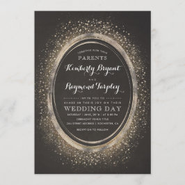Vintage Glitter Glam | Convite para Casamento Eleg