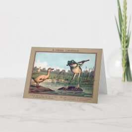 Vintage Goose e um Cartão de Natal de Sapo