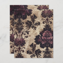 Vintage Gothic Grunge Floral Scrapbook Paper