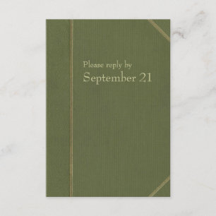 Vintage Green Book rsvp