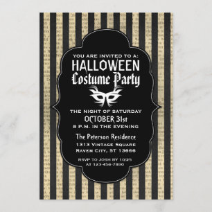 Vintage Grunge Halloween Convites de festas