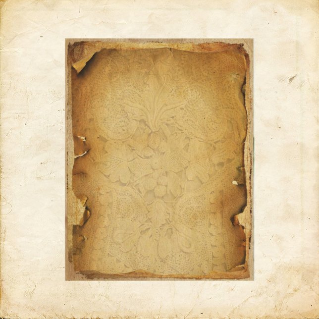 Vintage Grunge Lace Scrapbook Paper (Criador carregado)