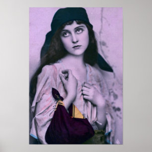 Vintage Gypsy Impressão Violet