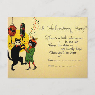Vintage Halloween Convite