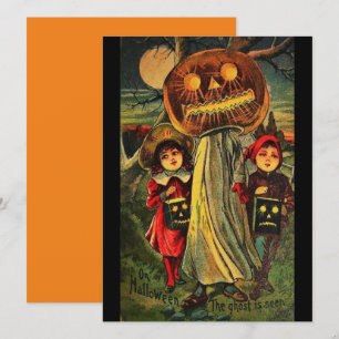 Vintage Halloween Crianças Truques Ou Tratamentos