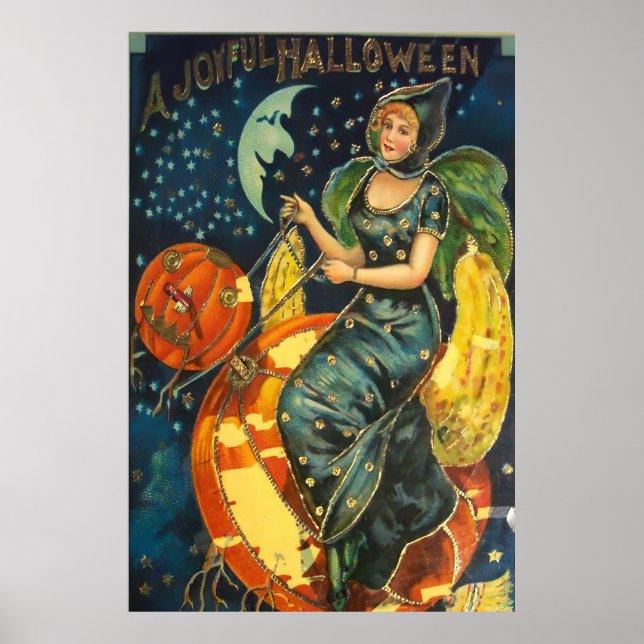 Vintage Halloween Poster (Frente)