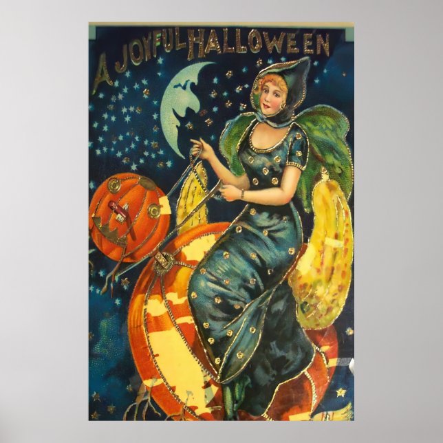Vintage Halloween Poster (Frente)