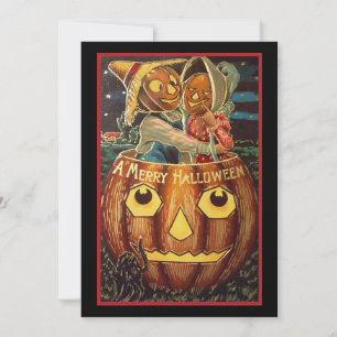 Vintage Halloween Pumpkin Casal