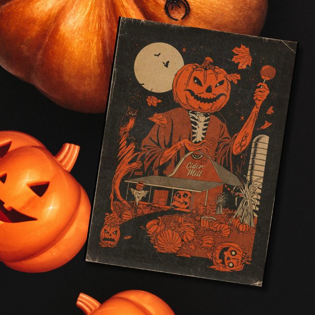 Vintage Halloween Pumpkin Head Fazenda King (Criador carregado)