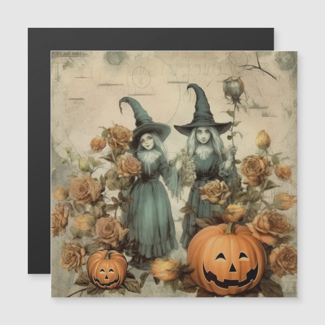 Vintage Halloween Witchcraft (6) (Frente/Verso)