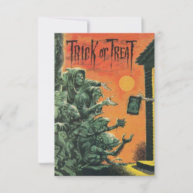 Vintage Halloween - Zombie Trick Ou Treino (Frente)