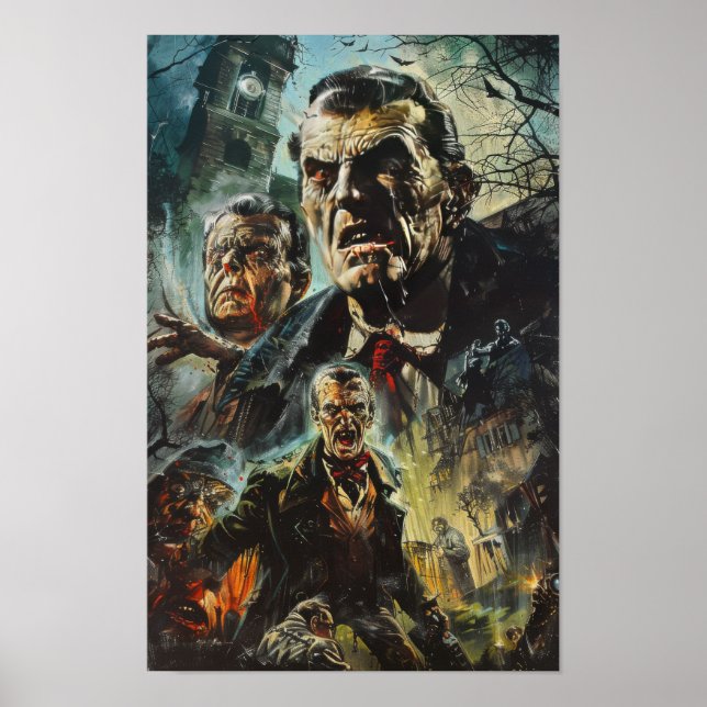 Vintage Hammer Films Poster (Frente)