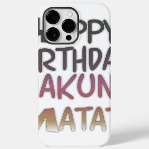 Vintage Happy Birthday Hakuna Matata Purple Inspir