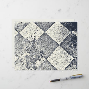Vintage Harlequin Inspirou Textura Preta E Branca