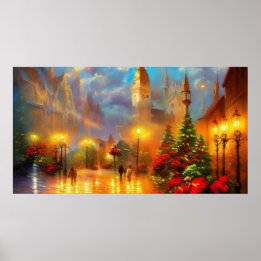 Vintage Holiday Art Poster