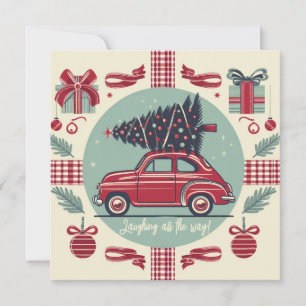 Vintage Holiday Personalizado - Carro de Natal