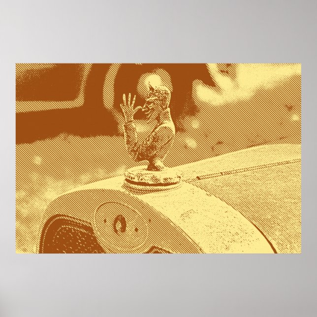 Vintage Hood Ornament Poster (Frente)