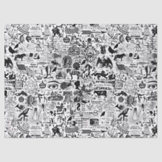 Vintage Illustração Tecido Papel ou Decoupage