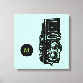 Vintage Illustration Camera 1 Monograma Canvas