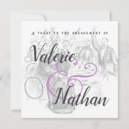 Vintage Illustration Save the Date Modelo