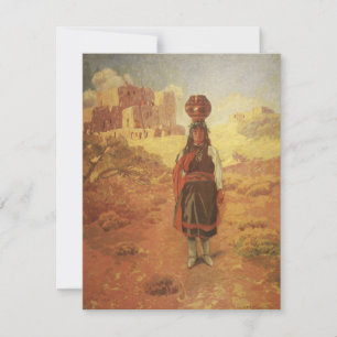 Vintage Indian Water Carrier por EW Rollins