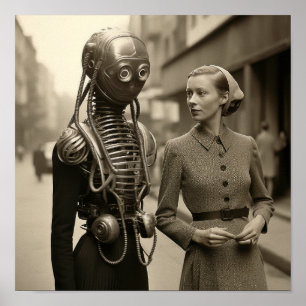 Vintage inspirou Impressão de Arte: Captivando Mul