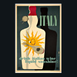 Vintage Itália Álcool Liceur Vinho Deco Poster<br><div class="desc">Impressão de reprodução de uma poster de publicidade para uma Marca de Álcool Italiano — poster de Arte Retroativa. Digitalmente remodelado para trazer as cores originais,  ainda melhores e corrigir tantas imperfeições quanto possível.</div>