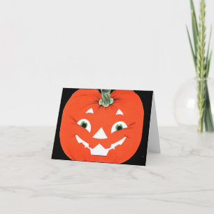 Vintage Jack O Lanterna Cartão de Halloween