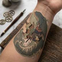 Vintage Japanese Gothic Collage  Sticker