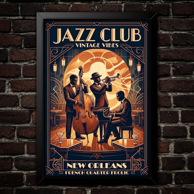 Vintage Jazz 1930s Art Poster (Criador carregado)