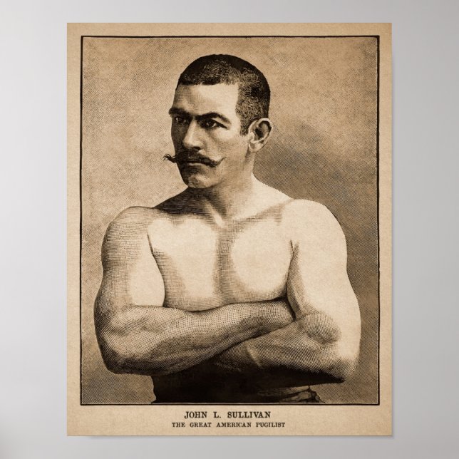 Vintage John L. Sullivan Advertisement Poster (Frente)