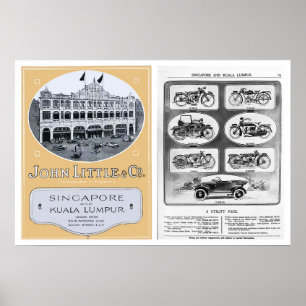 Vintage John Little Advertising Impressão