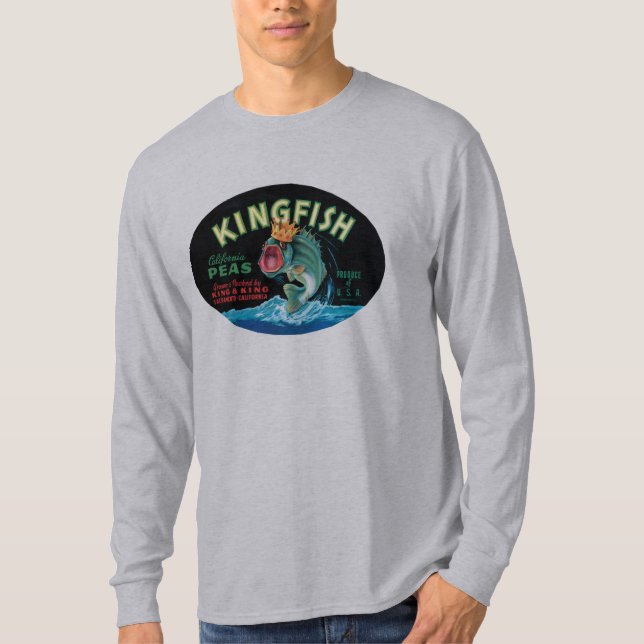 Vintage Kingfish Peas Label - Camisa (Frente)