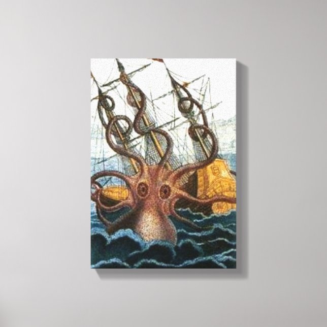 VINTAGE KRAKEN IMPRESSÃO (Frente)