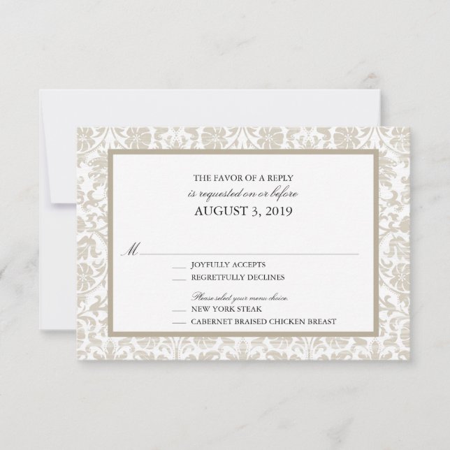 Vintage Lace Affair RSVP (Frente)