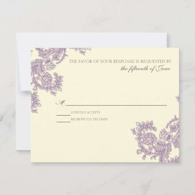 Vintage Lace | beringela | RSVP (Frente)