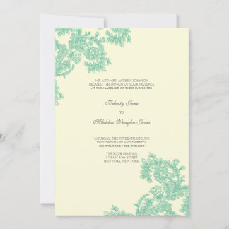 Vintage Lace | Esmeralda | Convite Para Casamento