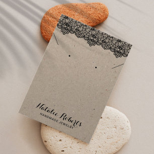 Vintage Lace Jewelry Earring Necklace