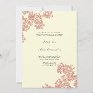 Vintage Lace | Poppy | Convite Para Casamento