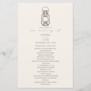 Vintage Lantern Ameyst Wedment Program
