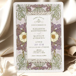 Vintage Lavanda Casamento Convites Art Nouveau<br><div class="desc">Convites de Casamento vintage Art Nouveau de Alphonse Mucha num design floral, romântico e caprichoso. Os florescimentos vitorianos complementam os tipos clássicos de arte deco fonts. Introduza as suas informações personalizadas e está concluído. Se você quiser mudar o design, simplesmente clique no botão azul "Personalizar". Muito obrigado por considerar a...</div>
