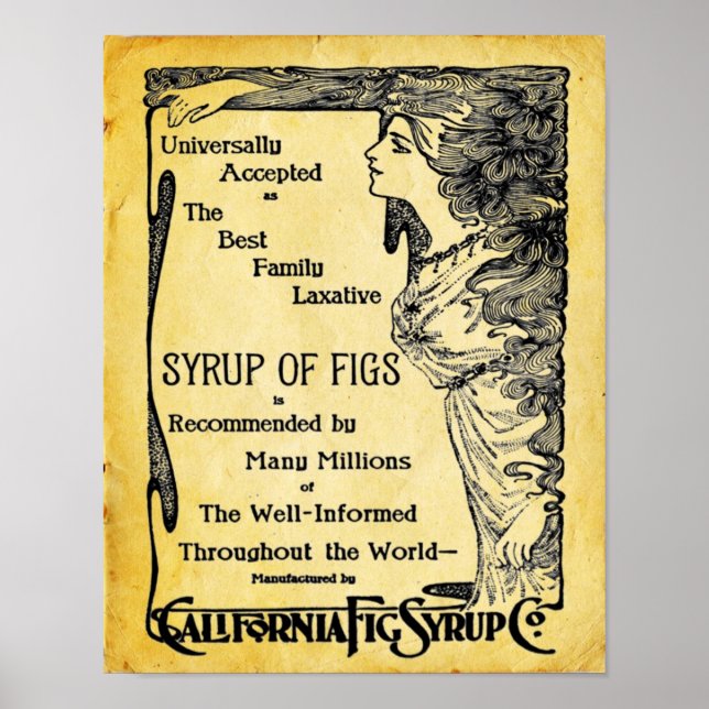 Vintage Laxative Poster (Frente)