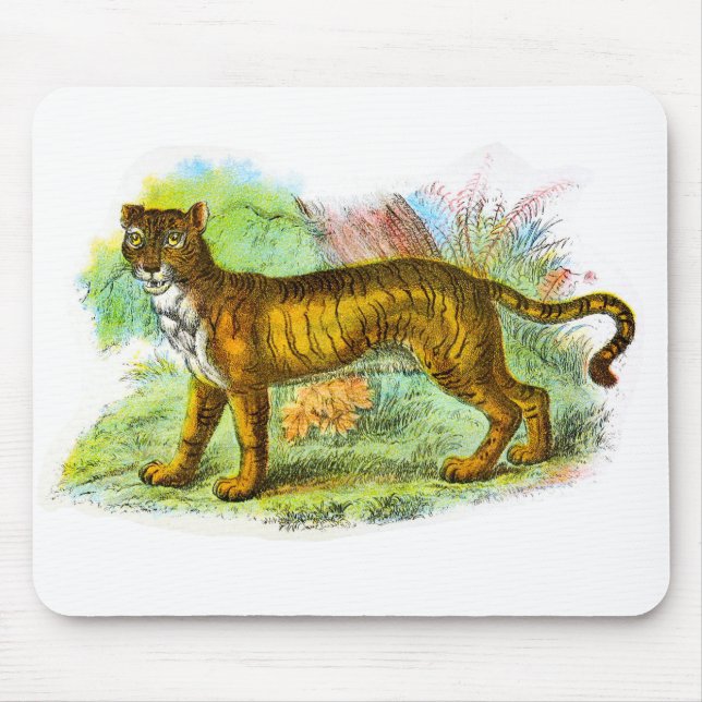 Vintage Liger Illustration Mousepad (Frente)